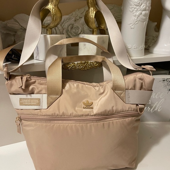 adidas Originals Puffer Shopper Tote bag in great condition.Peach color - Picture 5 of 16